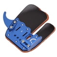 thumbnail image 2 of Archery Finger Tab Right Hand, Moderate Thickness Protecting Fingers Soft Blue Archery Finger Tab  For Shooting Practice M Fits 18-19CM Palm Bottom To Middle Fingertip, 2 of 8