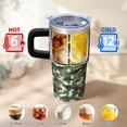 thumbnail image 6 of Camo 20oz Stainless Steel Tumbler with Handle and Straw – Insulated Travel Cup with Sliding Lid, 360° Full Wrap Printed Mug for Home, Outdoor & Sports Use, Camouflage, 6 of 6