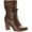 Cognac Smooth, variant on Style & Co. Womens Saraa Slouch Faux Leather Block Heel Mid-Calf Boots
