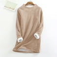 thumbnail image 6 of BONIXOOM Christmas Pajamas For Couples Christmas Pajamas For Women Sleepwear None Long Sleeve Solid Sleepwear Sets Khaki XXL, 6 of 9