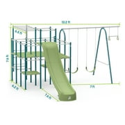 Activplay Modular Lower Kit 1 - Jungle Gym, Slide, Platforms, Swing Set, Monkey Bars