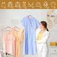 thumbnail image 6 of SuperDeal 100 Pack Velvet Clothes Hangers Non-Slip Slim Hangers Non-Slip Adult Suit Shirts Hangers 360° Swivel Hook, Pink, 6 of 17