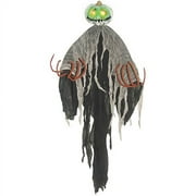 Hanging Light Up White Face Pumpkin Man
