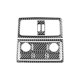 thumbnail image 1 of Para Serie 5 E60 2004-2007 Fibra de Carbono Coche Trasero Salida de Aire Cubierta de Ventilación Panel TRIM Etiqueta Interior Accesorios, 1 of 6