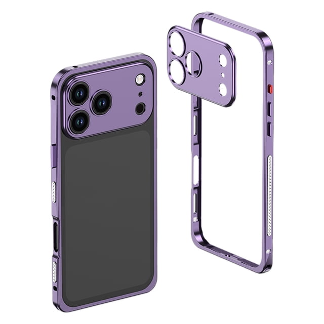 Fokuz Case Ultra Thin Metal Frame Heat Dissipation Cas E With Lens Protector For I 17/air/ Pro/ ProMax