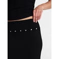thumbnail image 4 of No Boundaries Foldover Knit Maxi Skirt, Women's XXS-XXL, 4 of 5