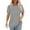 Dark Gray, variant on Duoif Shirts for Women, Women's T Shirt Short Sleeve Formal Casual Shirt Summer Clothing Flowing Creases Front Round Neck Summer Tops Beige L