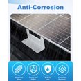 thumbnail image 3 of Mixiflor 16 Units Solar Panel Mounting Brackets, Lightweight Anti-Corrosion Solar Panel Z Brackets, Solar Panel Mounts for RVs, Trailers, B, 3 of 6