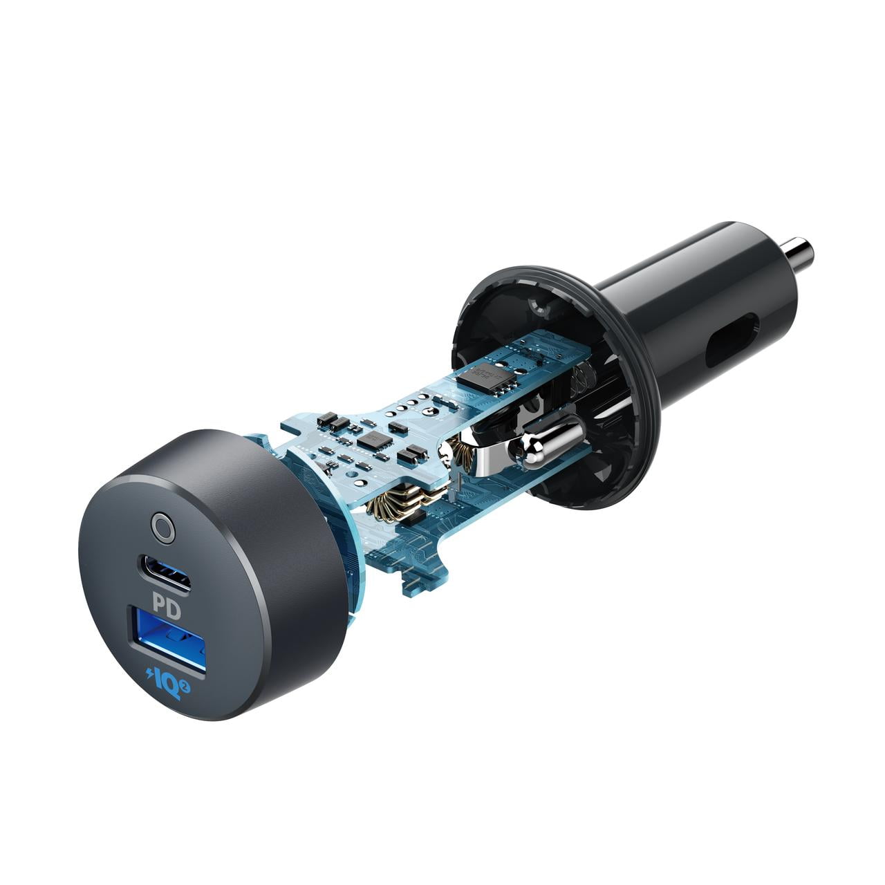 Anker Car Charger USB C, 35W 2-Port Compact Type C Car Charger with 20W Power Delivery and 15W PowerIQ 2.0, PowerDrive PD 2 Car Charger for iPhone 12 / 11 / X /8, Pixel 3/2/XL and More