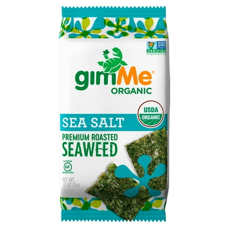 GIMME ORGANIC, ROASTED SEAWEED SNACKS, SEA SALT