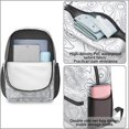 thumbnail image 4 of 17 Inch Lightweight Backpack,PVC Waterproof Oxford Fabric, Ergonomically Designed, with Large Capacity, Adventure Map Print, 4 of 5