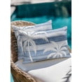 thumbnail image 4 of Outdoor Pillows Waterproof, Palm Tree Bedding Throw Pillows with Insert for Couch Sofa Bed, Coastal Tropical Coconut Plants Blue Wooden 12x20 Inch Pillowcases Decorative Camping Patio Pillow Set of 1, 4 of 8
