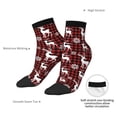 thumbnail image 6 of Rocae Plaid Reindeer Snowflakes for Premium Adult Socks,Comfortable, Breathable, and Durable Socks, Perfect for Everyday Wear, 6 of 7