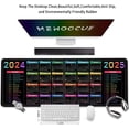 thumbnail image 2 of Black Gaming Laptop Mouse Pad,Sea Wave Big Mice Pads PC Keyboard Waterproof and Non-Slip 31.5" x 11.8" 0.12" Thick XL,XXL Rubber Table Mat, 2024 Calendar US Mouse Pad, 2 of 6