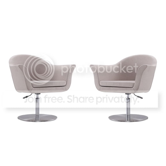 Manhattan Comfort Voyager Fabric Accent Chair in Barley Gray (Set of 2)