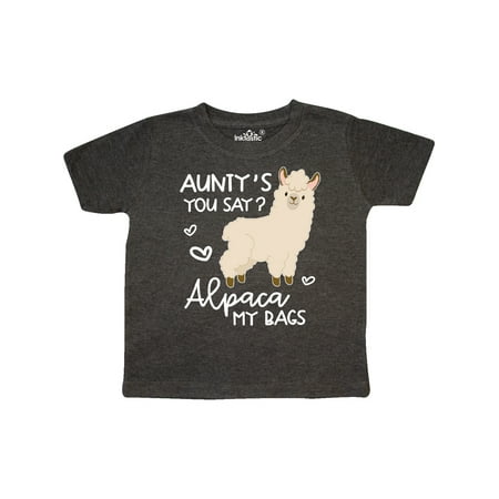 

Inktastic Aunty s You Say Alpaca My Bags Gift Toddler Boy or Toddler Girl T-Shirt