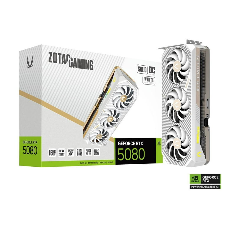 新品 ZOTAC RTX 5080 SOLID OC 16GB ZOTAC GAMING GeForce RTX™ 5080 SOLID OC | ZOTAC