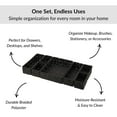 thumbnail image 6 of 7-Piece Braided Polyester Drawer Divider Set - Black, 6 of 7