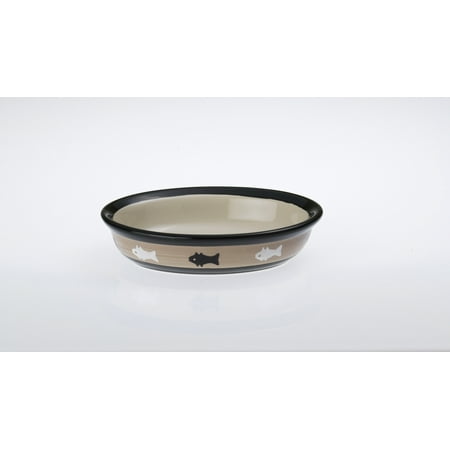 City Pets 6.25" Oval Dish, Fish 1 Cup