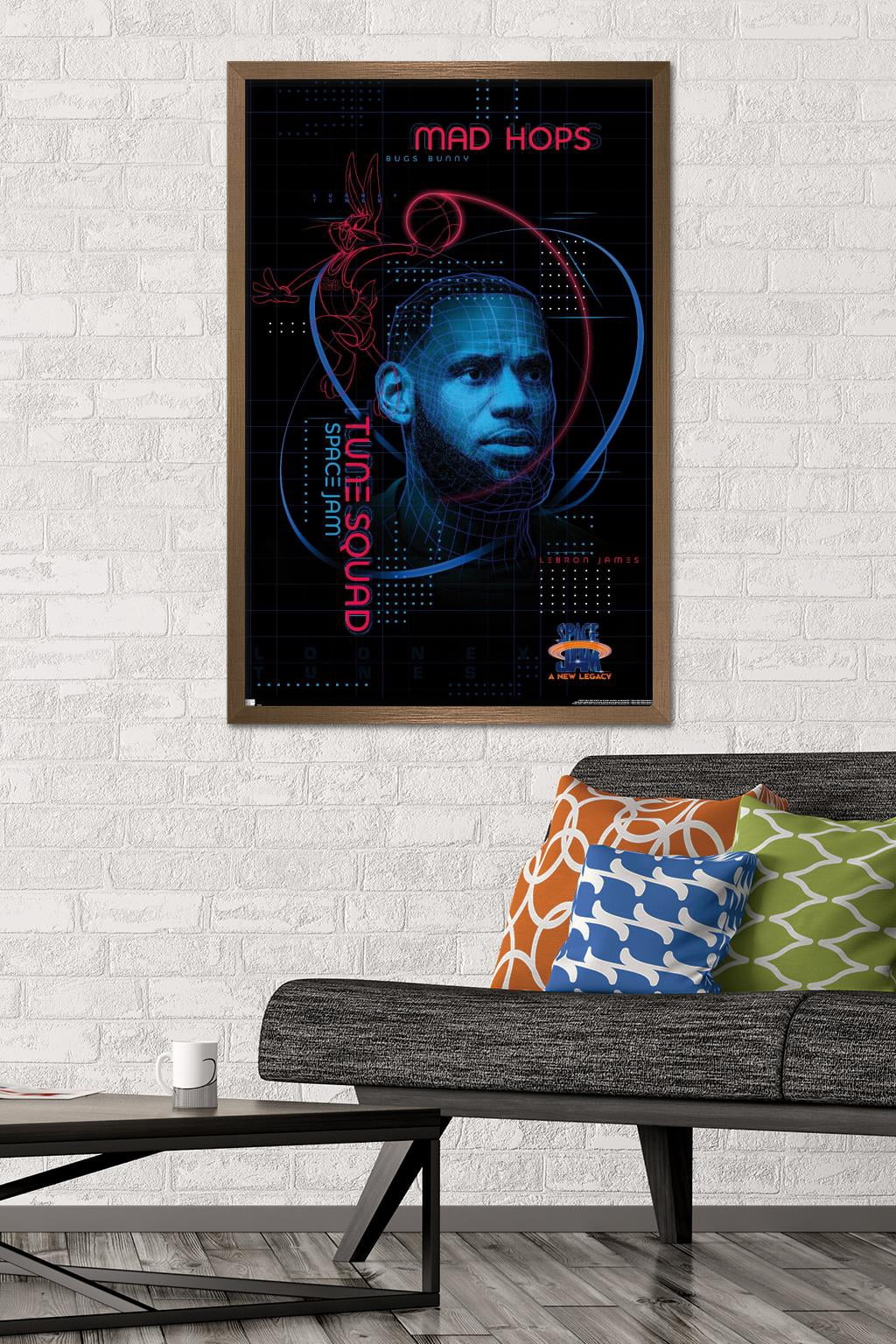 Space Jam: A New Legacy - Hologram Wall Poster, 22.375" x 34", Framed
