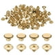 thumbnail image 1 of Uxcell 50 juegos M5 x 5mm tornillo Chicago, tornillos de cabeza Phillips de metal, remaches para cuero, tono dorado, 1 of 6