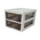 thumbnail image 2 of Estante organizador con cajón de almacenamiento, estuche para cosméticos de múltiples capas, caja de almacenamiento multifuncional para oficina, maqui 2 capas, 2 of 9