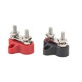 thumbnail image 5 of 2 Uds 48V Bloque De Terminales De Servicio Pesado Poste De Fregadero 1/4inTwin Stud Con Punto De Conexión Bloque De Terminales M6 Positivo Negativo 2 Pernos Bloque De Unión De Batería Para Auto Marine, 5 of 5