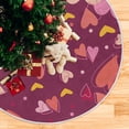 thumbnail image 5 of FMSHPON Love Heart Xmas Christmas Tree Skirt Stand Mat for Holiday Party Decoration Indoor Outdoor 36 inches, 5 of 6