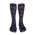 thumbnail image 5 of KLL Flowers And Humming Bird Print Cool Socks Men's Women's Crew Socks Funny Crazy Novelty Stockings, 5 of 8