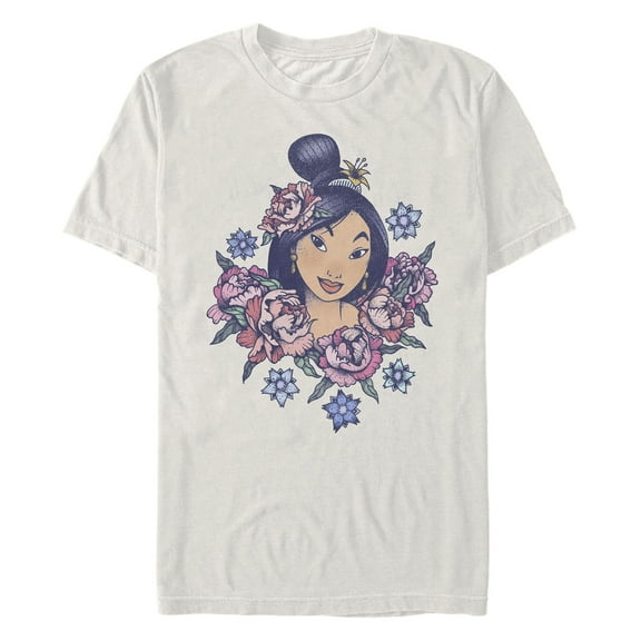 Men's Mulan Floral Portrait Graphic T-Shirt