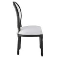 thumbnail image 3 of Modway Arise Vintage French Upholstered Fabric Dining Side Chair in Black White, 3 of 8