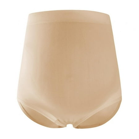 

Xmarks Women s High-waisted Panties Maternity Briefs for Women High Elastic Comfortable Soft Solid Color Panties(1-Packs)