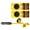 Yellow, variant on ABS Furniture Moving Sliders Pack Of 5 Effortless Relocation For Large Household And Commercial Sofa Items