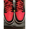 thumbnail image 2 of Ni - ke Ni - ke Mens Air Jordan 1 Mid Alternate Bred DQ8426-060 Black Red Shoes Size 11, 2 of 5