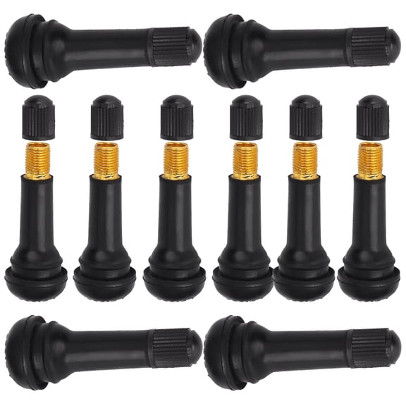 10Pcs TR414 Wheel Snap Tire Valves Stem with Dust Cap without Valve Core