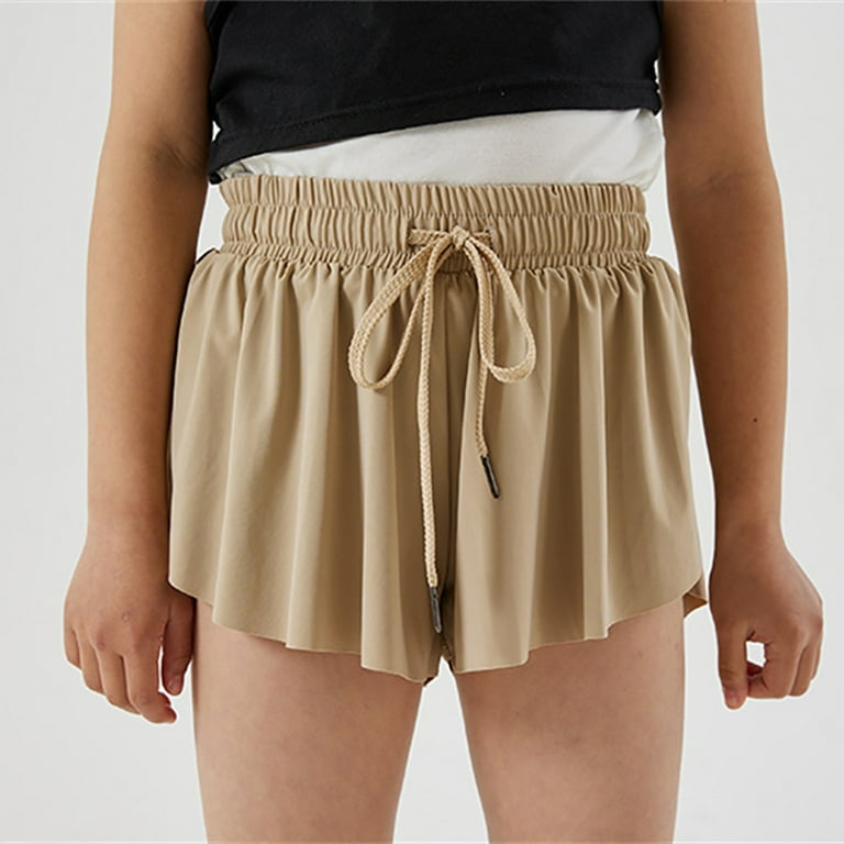 5-12T Girls Flowy Shorts with Spandex Liner 2-in-1 Youth 5-12T Girls Flowy Shorts with Spandex Liner 2-in-1 Youth