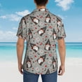thumbnail image 6 of Xecao Halloween Gnome print Hawaiian shirt - a stylish short-sleeve button-down for men, perfect for casual beach and tropical outings., 6 of 9
