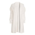 thumbnail image 5 of Time and Tru Women's Stitch Fringe Cardigan, 5 of 5
