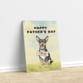thumbnail image 3 of Cute Rat Terrier Loves Dad Happy Father's Day Vertical Matte Canvas Poster Ratty Dog Lover Wall Art Home Decor - 12008, 3 of 5