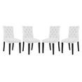 thumbnail image 6 of Modway Duchess 21" Vinyl and Solid Rubberwood Dining Chair in White (Set of 4), 6 of 6