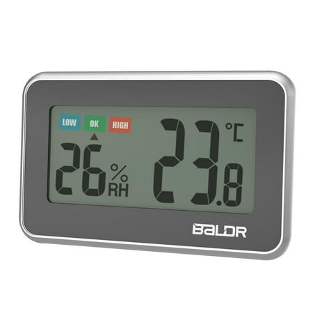 BALDR Electronic Mini Wireless Thermometer Hygrometer LCD Digital Display