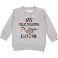 thumbnail image 2 of Inktastic My Great Grandma Loves Me Toddler Sweatshirt, 2 of 4