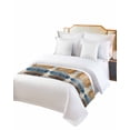 thumbnail image 2 of Xipuska Oil Painted Bed Runners for King Size Bed, Decorative Bed Throws for Foot of Bed, Blue Yellow Tree Impressionist Forest Bed Runner Sofa Throw Bedding Scarf Protector Slipcover for Bedroom, 2 of 6