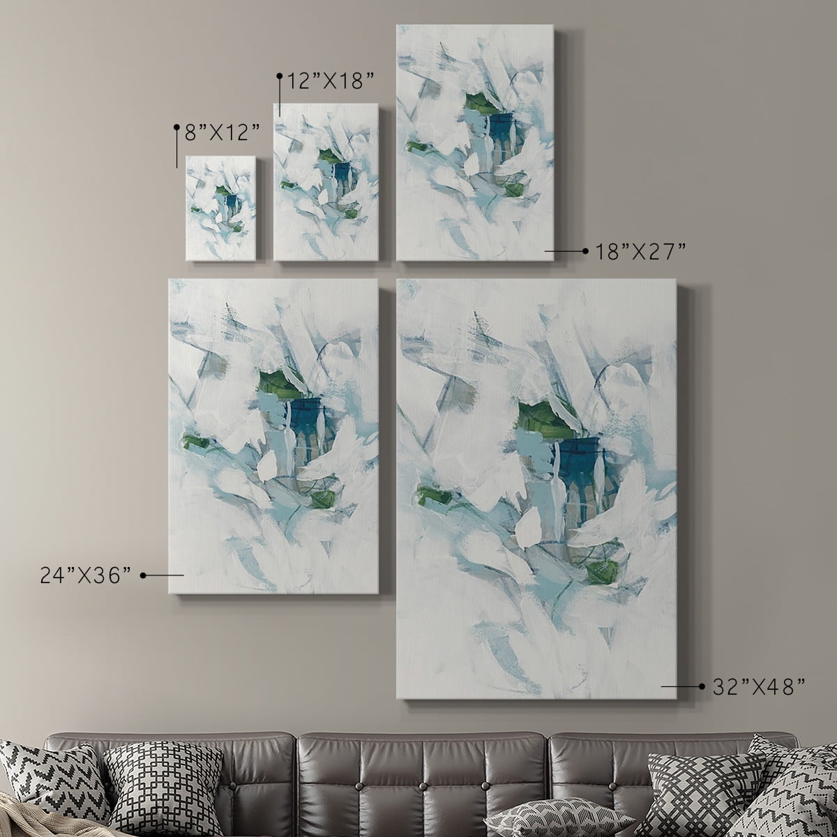 Ice Cavern III Premium Gallery Wrapped Canvas - Ready to Hang