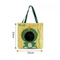thumbnail image 3 of Portable Cat Carrier Tote Bag, Green Dinosaur Canvas Pet Shoulder Bag with Peek Hole for Cats Small Dogs, 3 of 4