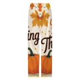 thumbnail image 4 of Fall Thanksgiving Pumpkin Pajama Pants Comfortable Elastic Waist Pajamas Fashion Sleepwear Bottoms Plus Size Homewear, 4 of 6