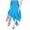 Cyan, variant on Molinari Billiard Pool Cue Glove - for Right Hand (Left-Handed Player), Large, Black