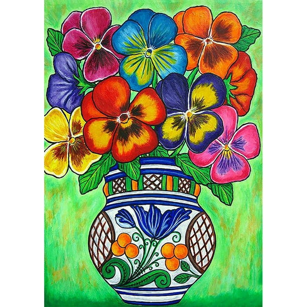 Diamond Painting (DB5101) Kit Acuarela Flor Cuadrado Artesanía 50x70cm FLhrweasw Nuevo