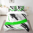 thumbnail image 2 of YST Brush Strokes Oil Painting 7-Piece Gradient Abstract Comforter Set, Queen, 2 of 4