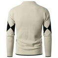 thumbnail image 4 of ZKCCNUK Stand Collar Fashi Pullover Lg Sleeve Sweater Half High Collar Sweater, 4 of 8